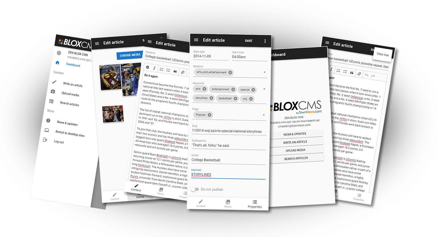 BLOX Go mobile interface